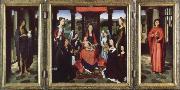 Hans Memling the donne triptych Spain oil painting artist